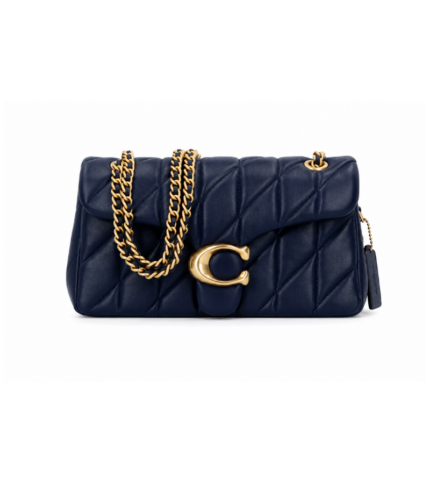 Sac Porté Épaule COACH Tabby 26 matelassé bleu