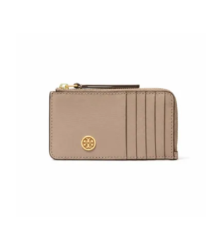 Porte-cartes zippé Tory Burch iconique Robinson Top-Zip Card Case