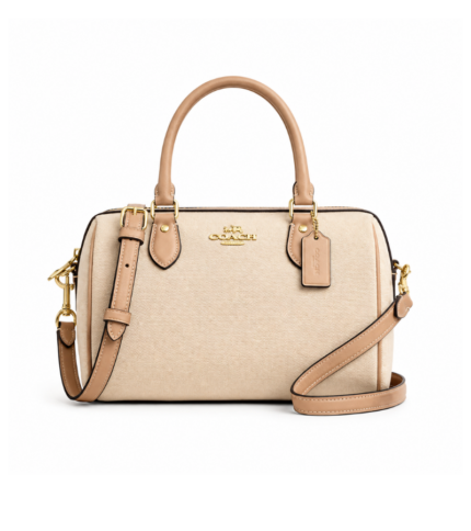 Sac Coach Rowan Satchel Colorblock Dark Natural Multi