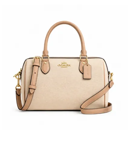 Sac Coach Rowan Satchel Colorblock Dark Natural Multi